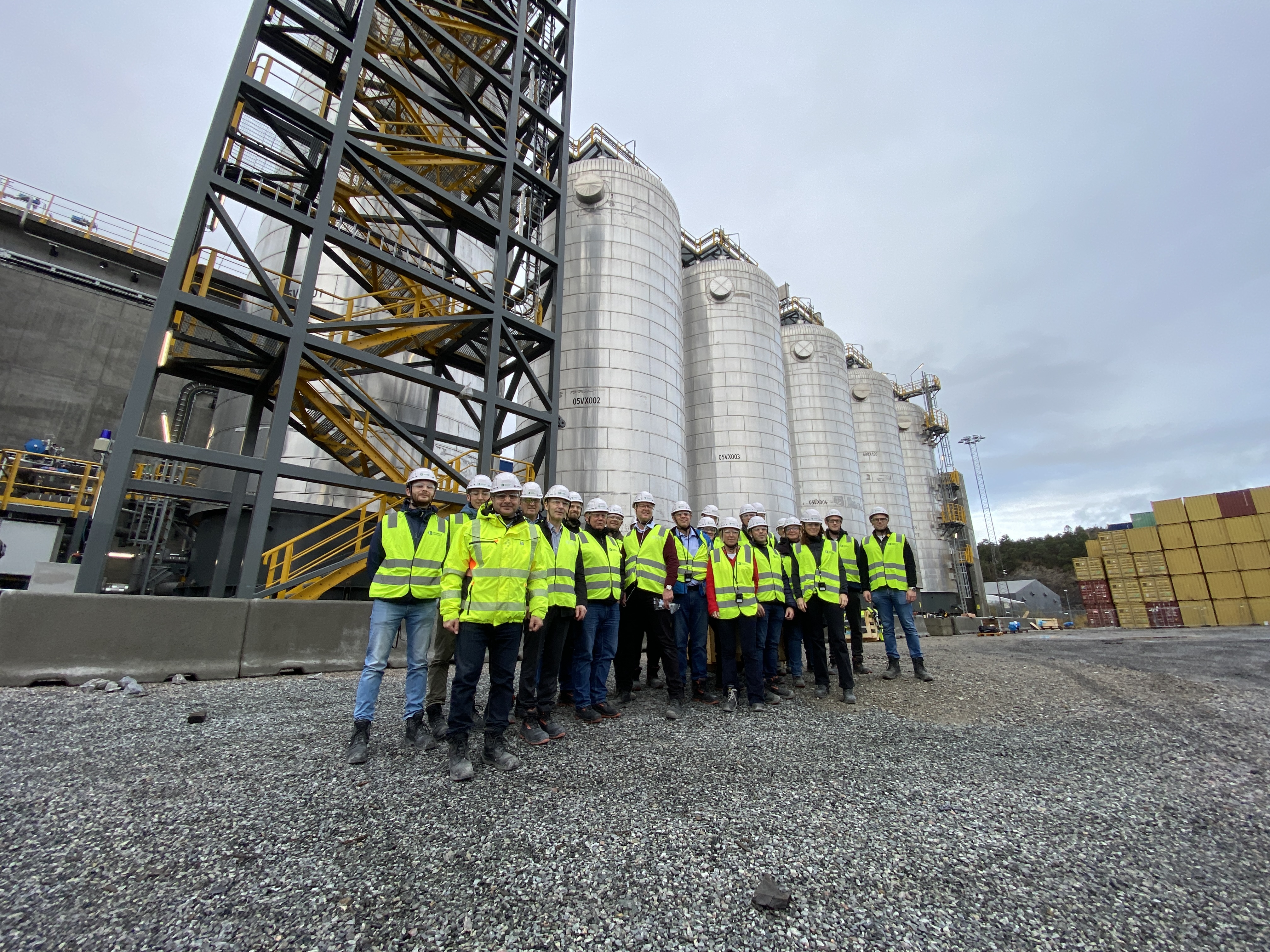 Beskyttet: Loe Rørprodukter besøkte Heidelberg sitt nye karbonfangstanlegg i Brevik